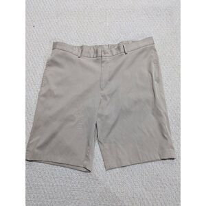 Slazenger Men's Tan Mid-Rise Bermuda Shorts Size 38